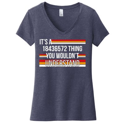 IT'S A 18436572 THING YOU WOULDN'T UNDERSTAND FUNNY V8 Women's V-Neck T-Shirt