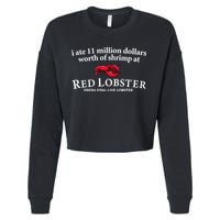 I Ate 11 Million Dollars Worth Of Shrimp From Red Lobster Cropped Pullover Crew