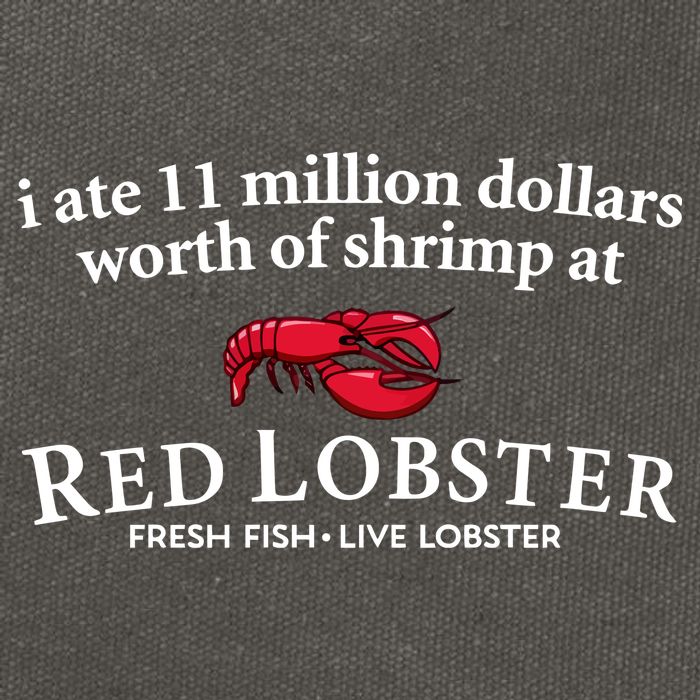 I Ate 11 Million Dollars Worth Of Shrimp From Red Lobster Cotton Canvas Backpack