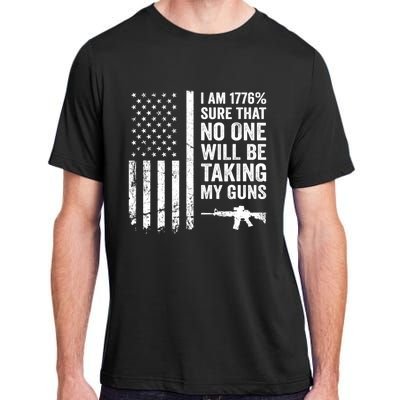 I Am 1776 Sure No One Is Taking My Guns Pro Gun USA Flag Adult ChromaSoft Performance T-Shirt