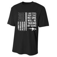 I Am 1776 Sure No One Is Taking My Guns Pro Gun USA Flag Performance Sprint T-Shirt