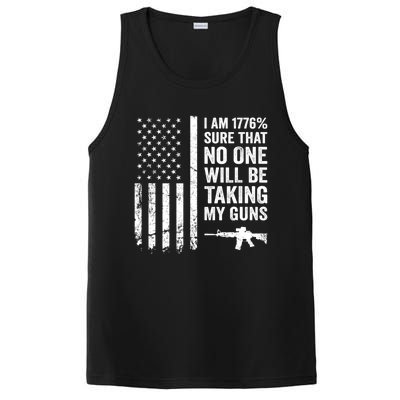 I Am 1776 Sure No One Is Taking My Guns Pro Gun USA Flag PosiCharge Competitor Tank