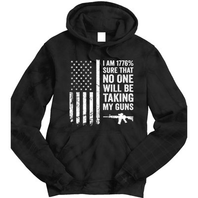 I Am 1776 Sure No One Is Taking My Guns Pro Gun USA Flag Tie Dye Hoodie