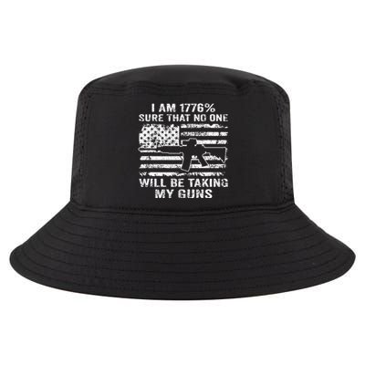 I Am 1776 Sure No One Is Taking My Guns Funny Gun Owner Cool Comfort Performance Bucket Hat