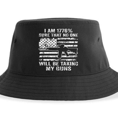 I Am 1776 Sure No One Is Taking My Guns Funny Gun Owner Sustainable Bucket Hat