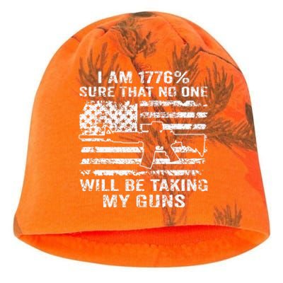 I Am 1776 Sure No One Is Taking My Guns Funny Gun Owner Kati - Camo Knit Beanie