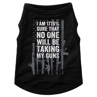 I Am 1776 Sure No One Is Taking My Guns Pro Gun Flag Doggie Tank