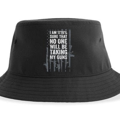 I Am 1776 Sure No One Is Taking My Guns Pro Gun Flag Sustainable Bucket Hat