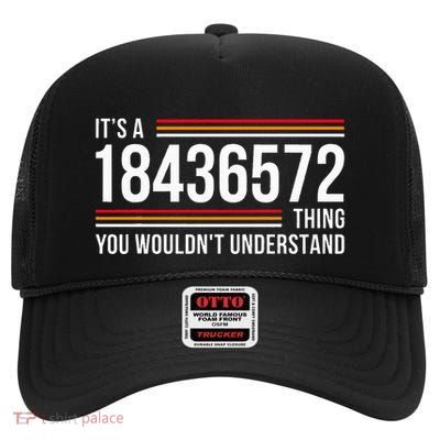 ItS A 18436572 Thing Funny V8 Engine Classic Muscle Car Guy High Crown Mesh Back Trucker Hat