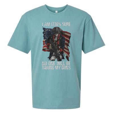 I Am 1776 % Sure No One Will Be Taking My Guns Sueded Cloud Jersey T-Shirt