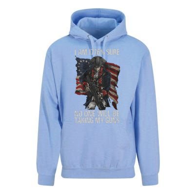 I Am 1776 % Sure No One Will Be Taking My Guns Unisex Surf Hoodie