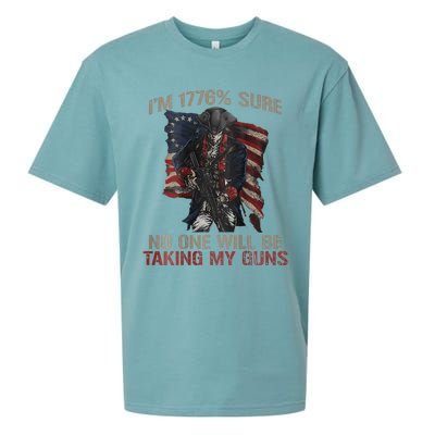 I Am 1776 Sure No One Will Be Taking My Guns Sueded Cloud Jersey T-Shirt