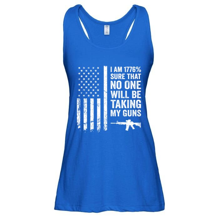 I Am 1776 Sure No One Is Taking My Guns Funny Gift Pro Gun Usa Flag Gift Ladies Essential Flowy Tank