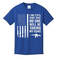 I Am 1776 Sure No One Is Taking My Guns Funny Gift Pro Gun Usa Flag Gift Kids T-Shirt