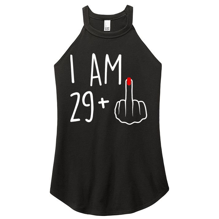 I Am 29 Plus 1 Middle Finger For A 30th Birthday For Wo Women's Perfect Tri Rocker Tank