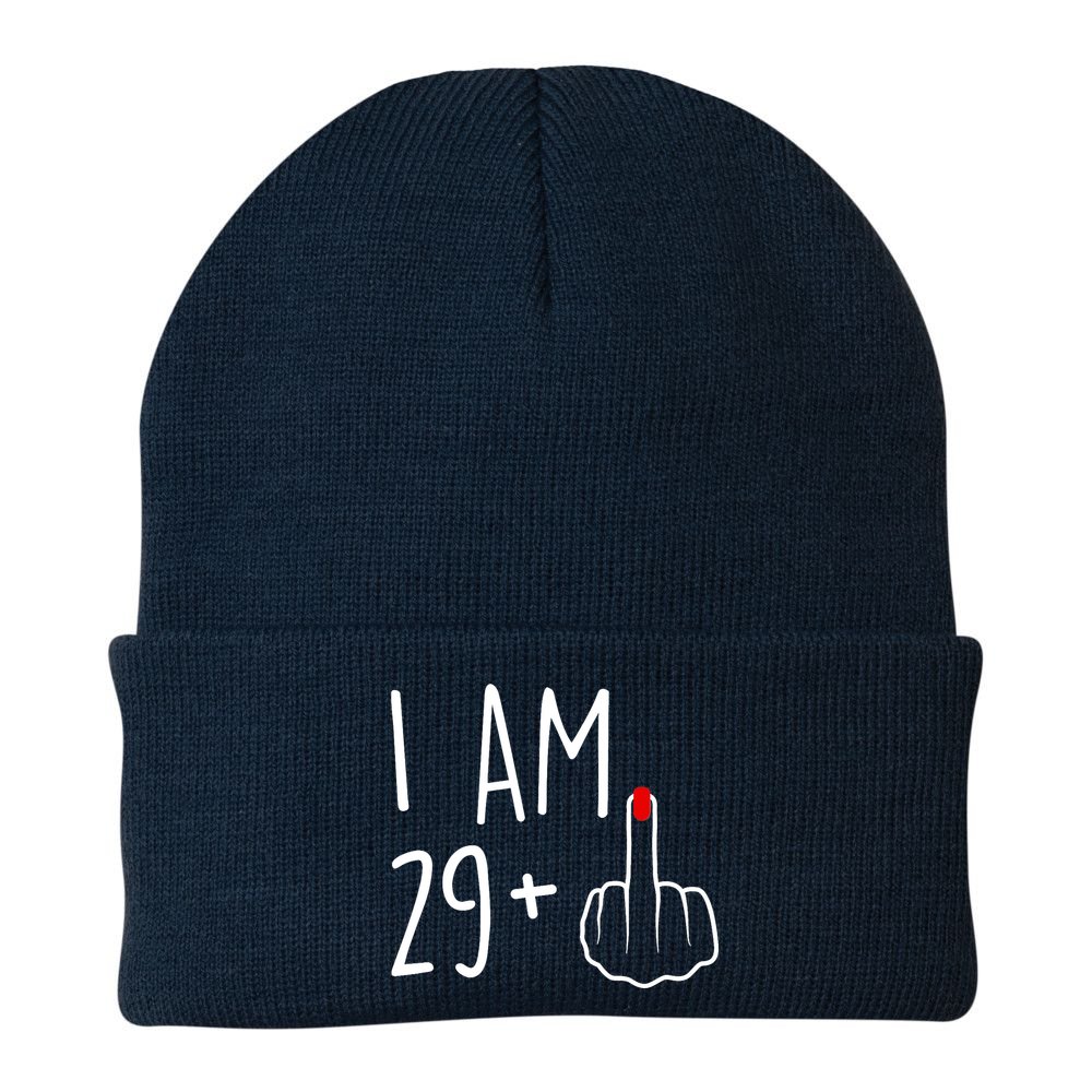 I Am 29 Plus 1 Middle Finger For A 30th Birthday For Wo Beanie