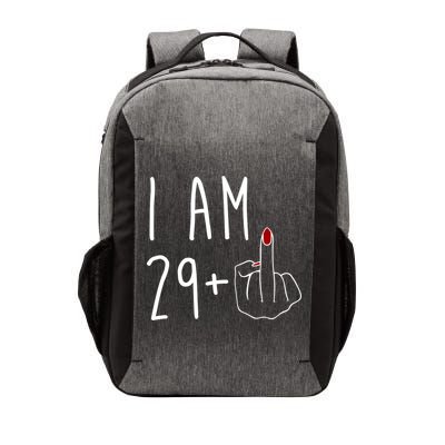 I Am 29 Plus Middle Finger Funny 30th Birthday Vector Backpack