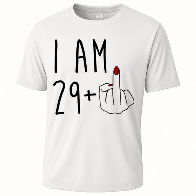 I Am 29 Plus Middle Finger Funny 30th Birthday Performance Shirt