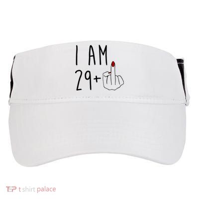 I Am 29 Plus Middle Finger Funny 30th Birthday Adult Drive Performance Visor
