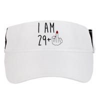 I Am 29 Plus Middle Finger Funny 30th Birthday Adult Drive Performance Visor