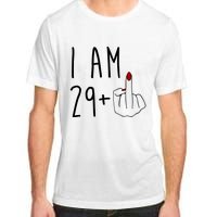 I Am 29 Plus Middle Finger Funny 30th Birthday Adult ChromaSoft Performance T-Shirt