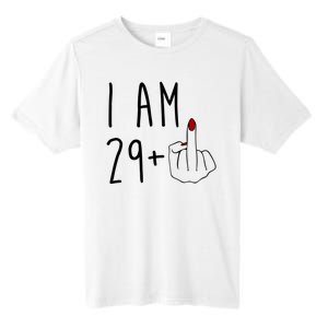 I Am 29 Plus Middle Finger Funny 30th Birthday Tall Fusion ChromaSoft Performance T-Shirt