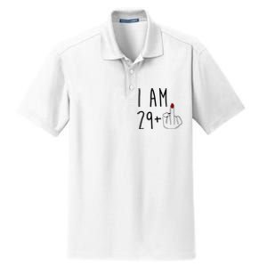 I Am 29 Plus Middle Finger Funny 30th Birthday Dry Zone Grid Polo