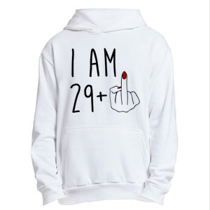 I Am 29 Plus Middle Finger Funny 30th Birthday Urban Pullover Hoodie