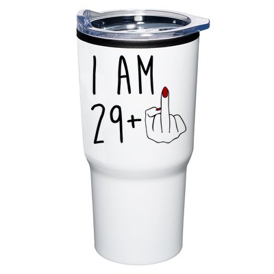 I Am 29 Plus Middle Finger Funny 30th Birthday Tumbler