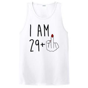 I Am 29 Plus Middle Finger Funny 30th Birthday PosiCharge Competitor Tank