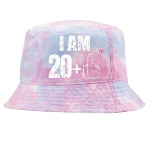 I am 20 plus 1 funny 21st birthday saying Tie-Dyed Bucket Hat