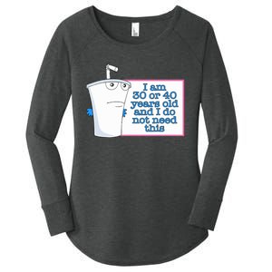 I Am 30 Or 40 Years Old And I Do Not Need This Women's Perfect Tri Tunic Long Sleeve Shirt