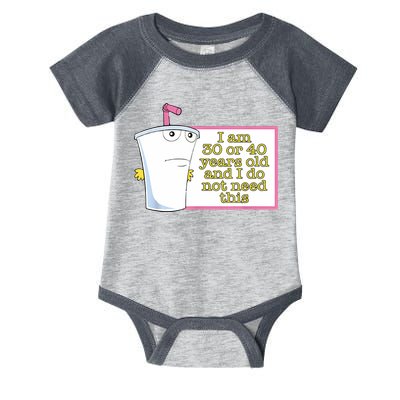 I Am 30 Or 40 Years Old And I Do Not Need This Funny Infant Baby Jersey Bodysuit