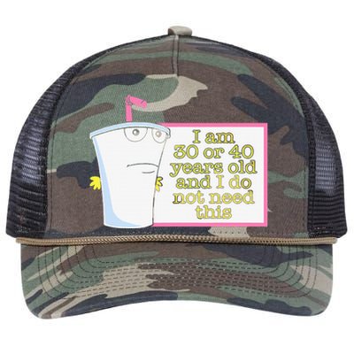 I Am 30 Or 40 Years Old And I Do Not Need This Retro Rope Trucker Hat Cap