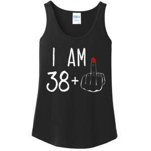 I Am 38 Plus 1 Middle Finger For A 39 Th Birthday Ladies Essential Tank