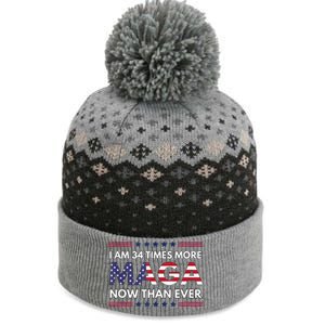 I Am 34 Times More Maga Now Than Ever Trump Supporters The Baniff Cuffed Pom Beanie