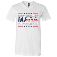 I Am 34 Times More Maga Now Than Ever Trump Supporters V-Neck T-Shirt