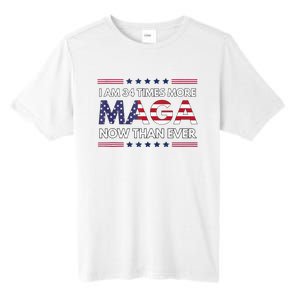 I Am 34 Times More Maga Now Than Ever Trump Supporters Tall Fusion ChromaSoft Performance T-Shirt