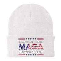 I Am 34 Times More Maga Now Than Ever Trump Supporters Knit Cap Winter Beanie