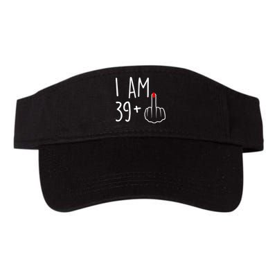 I Am 39 Plus 1 Middle Finger For A 40th Birthday For Wo Visor