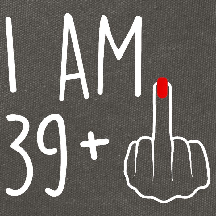 I Am 39 Plus 1 Middle Finger For A 40th Birthday For Wo Cotton Canvas Backpack