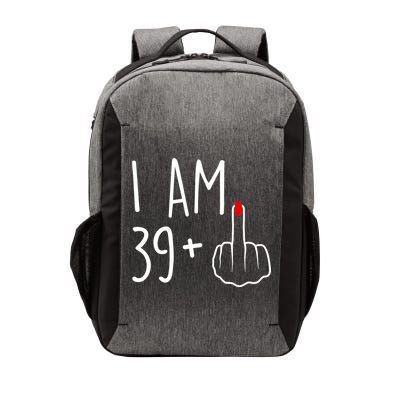 I Am 39 Plus 1 Middle Finger For A 40th Birthday For Wo Vector Backpack