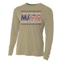 I Am 34 Times More Maga Now Than Ever Trump Supporters Cooling Performance Long Sleeve Crew