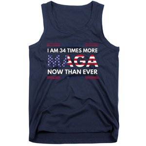 I Am 34 Times More Maga Now Than Ever Trump Supporters Tank Top