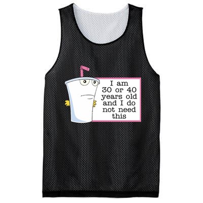 I Am 30 Or 40 Years Old And I Do Not Need This Funny Mesh Reversible Basketball Jersey Tank