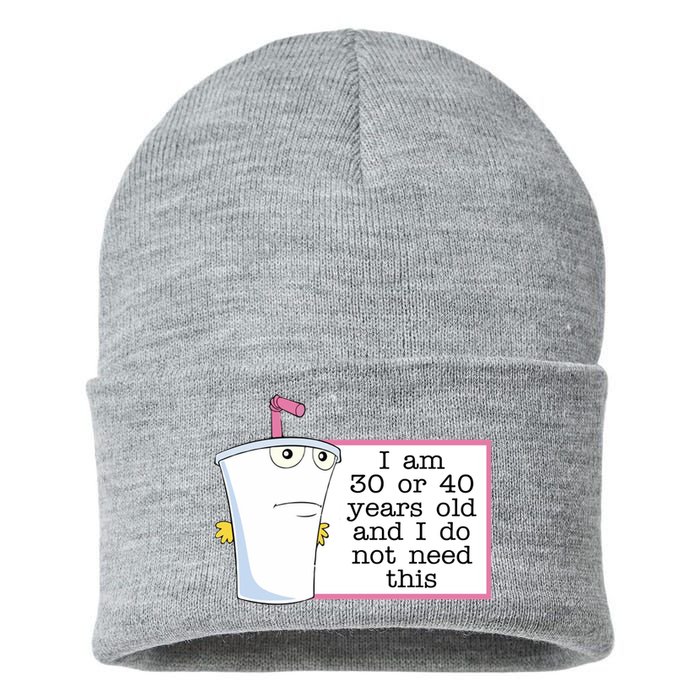 I Am 30 Or 40 Years Old And I Do Not Need This Funny Sustainable Knit Beanie