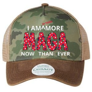 I Am 34 Times More Maga Now Than Ever Apparel Legacy Tie Dye Trucker Hat