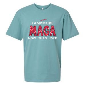 I Am 34 Times More Maga Now Than Ever Apparel Sueded Cloud Jersey T-Shirt