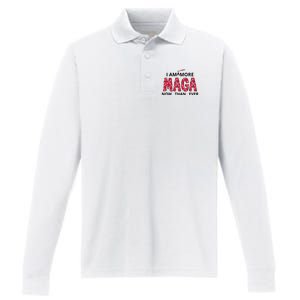 I Am 34 Times More Maga Now Than Ever Apparel Performance Long Sleeve Polo