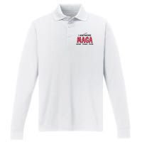 I Am 34 Times More Maga Now Than Ever Apparel Performance Long Sleeve Polo